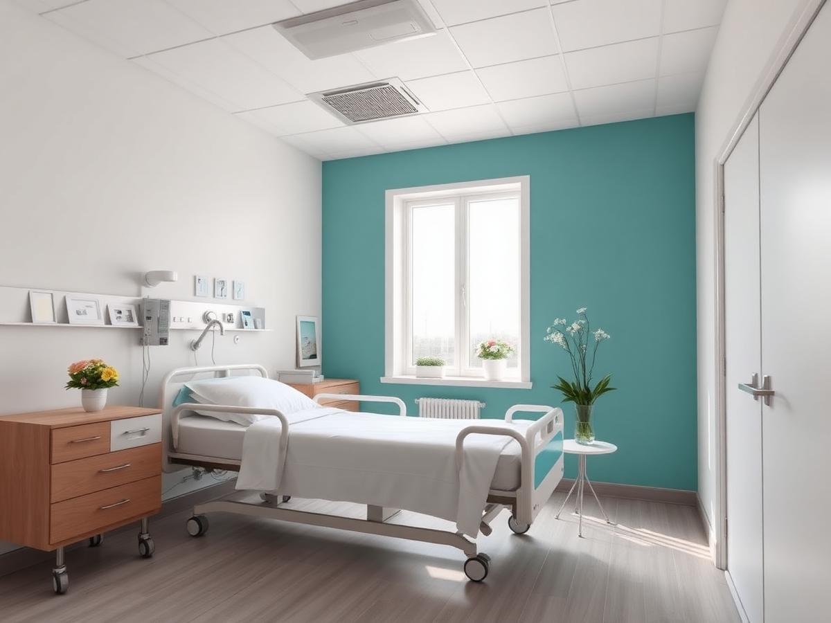 આરામદાયક પેશન્ટ રૂમ